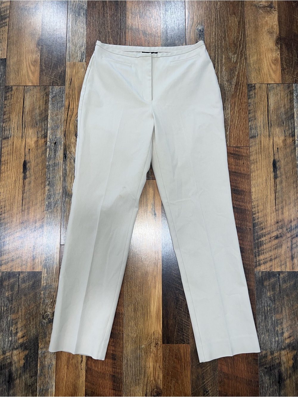 The Limited Cream Straight-Leg Dress Trousers